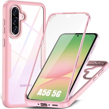 Beskyttelsescover - BOOLING - til Samsung Galaxy A56 5G - Fuld beskyttelse - Stødsikker - Rosa