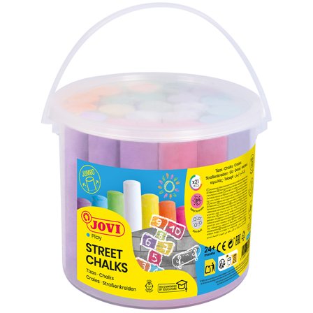 JOVI Craies de Trottoir Lot de 21