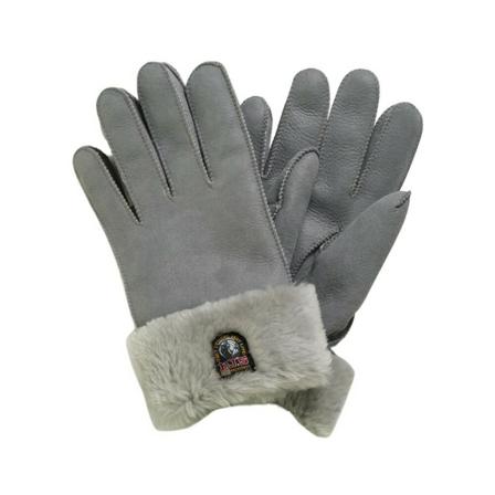 Parajumpers Gray Shearling Gloves Grå, unisex Handsker