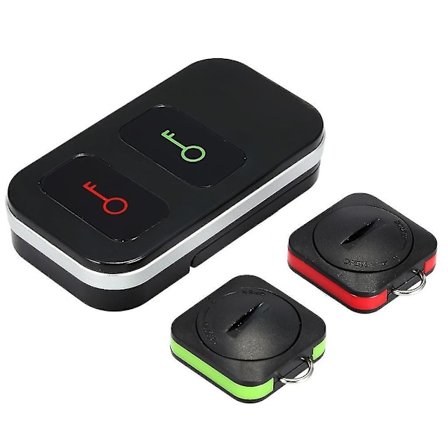 2 Nøkkelring Trådløs Nøkkellokaliseringsfinner Fjernkontroll