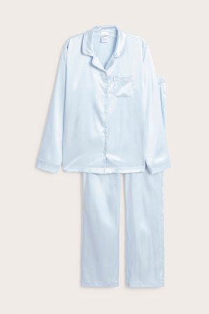 Kappahl | Piżama z satyny Niebieski 170 | Niebieski