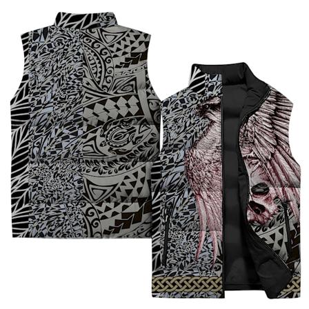 Cool Man Jakker Mosaik Kold Vind Vest til Mænd Stilfuldt Design Herretøj Skønhed 3D Print Mænds Veste Mand Japansk Anime P240195CWJ-90PG M