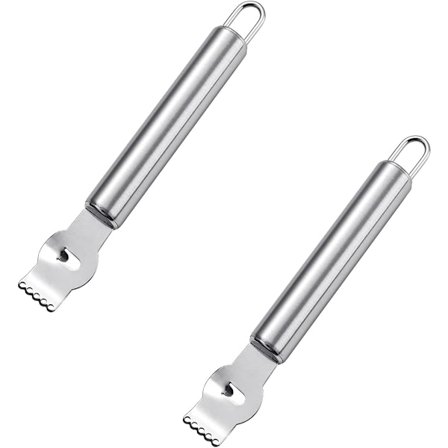 2-pak frugtskræller, rustfrit stål citronskræller, citron appelsin p