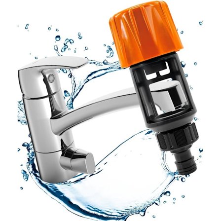 Trädgårdsvattenslangskopplingar 2-pack / Kran till trädgårdsvattenslangadapter ABS-material Kompatibel med Hozelokes-kranar Läckagesäker koppling 