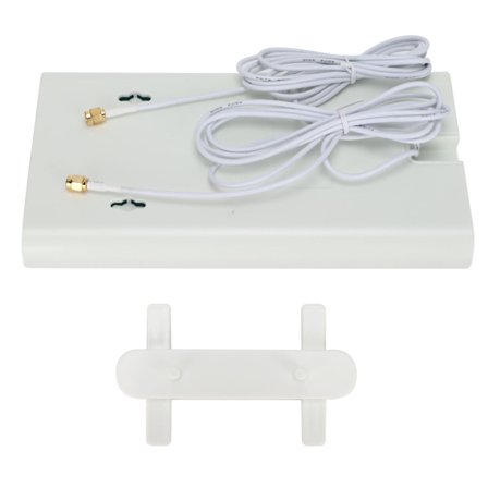 Flat Antenne 4G WIFI 2M SMA Hane 700 MHZ til 2700 MHZ Signalforsterker for innendørs skrivebordvegg