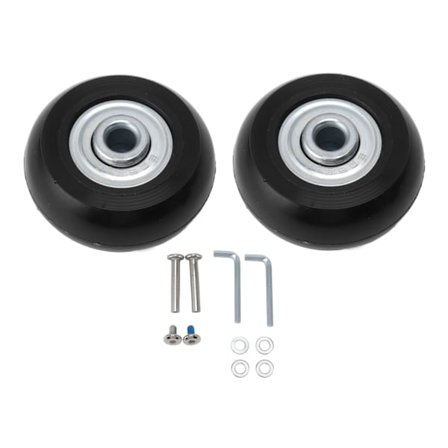 Universal hjul i gummi, lydløst bagagehjul, trolley universalhjul, kuffertleje reparationssæt, kuffert udskiftningshjul 54*18 2 stk