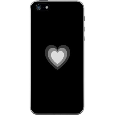 Yhteensopiva Puhelinkuori Apple Apple iPhone 5 Soft Glow Heart