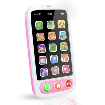 Babytelefon; Babymobiltelefonleksak med lampor och musik; Tidiga lärande pedagogiska leksaker; Sensoriska leksaker för småbarn Pojkar och flickor 