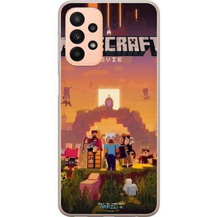Kompatibel Mobilcover til Samsung Galaxy A23 Minecraft Pixel Spil Byg Blok