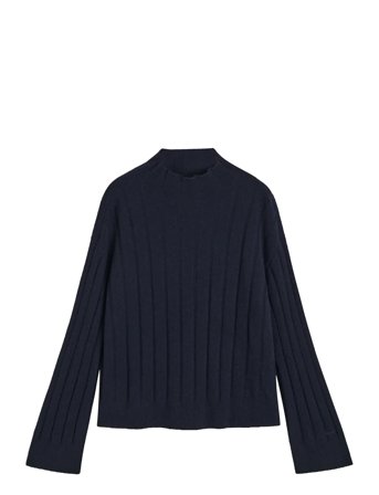 GANT | Wide Ribbed Wool Stand Collar | S