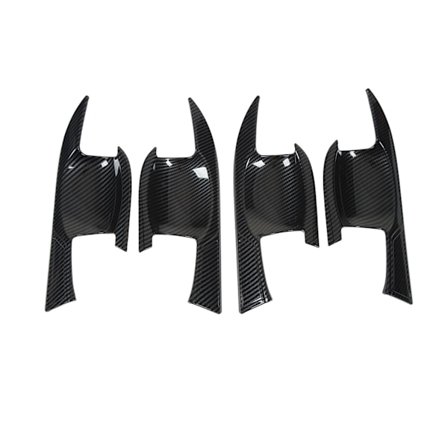 4 st. Dörrskålsdekaler i kolfibermönster, dörrhandtagskydd, ersättning för Mitsubishi Outlander 2023