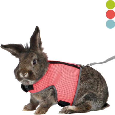 Trixie - Myk myk sele med bånd Rabbit Mix 25-40 cm - Smådyr - Leketøy og aktivering - Kaninseler og smådyrkobbel - ZOO.no