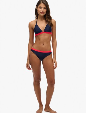 Superdry Sport Elastic Classic Bikini Bottoms - Navy - 40