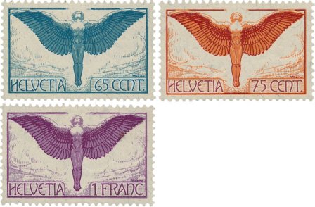 Schweiz 1924 - MICHEL 189/191x - Ubrugt