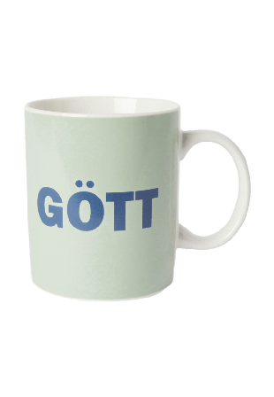 Åhléns Home Mugg med text GÖTT Muggar & koppar Grön ONESIZE