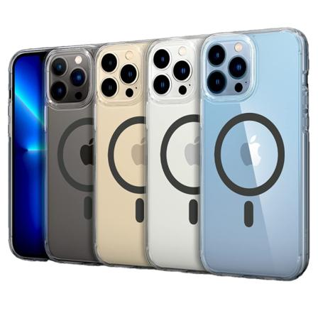 iPhone 13 Pro Max - Magneettinen suojakuori langattomalla latauksella Transparent