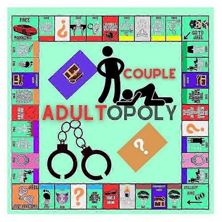 Adultopoly Brætspil Par Brætspil Par Opoly Brætspil Voksen Underholdning Brætspil Par