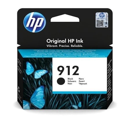 HP 912 original sort blækpatron (3YL80AE) til HP OfficeJet 8010 series/OfficeJet Pro 8020 series