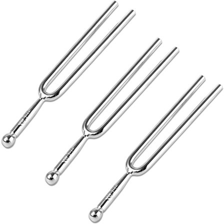 3 alumiiniseosvirehaarukkaa viuluinstrumentteihin (hopea)