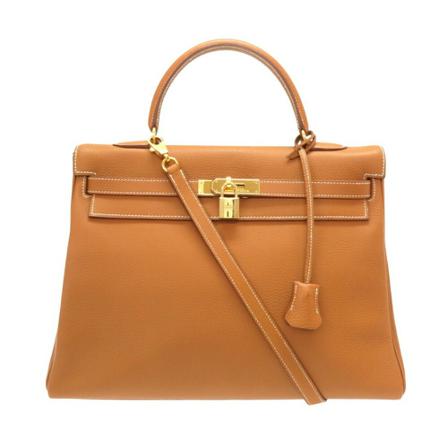 Hermès Vintage HandTass , Bruin , Dames , Maat: ONE Size Vintage Tassen