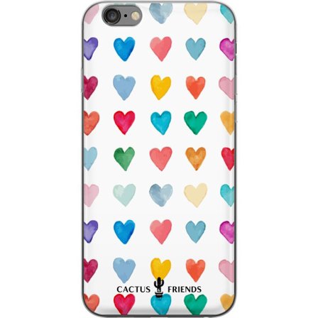 Yhteensopiva Puhelinkuori Apple Apple iPhone 6 Plus Cactus and Friends - Watercolor Love Grid