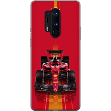 Yhteensopiva Puhelinkuori OnePlus OnePlus 8 Pro Ferrari Formula 1 -auto ikonisessa punaisessa muotoilussa urheilullisella tarkkuudella