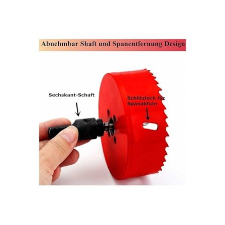 Reikäsaha 160 mm, HSS M42 bimetalli pikateräs, Reikäsaha -XS4-