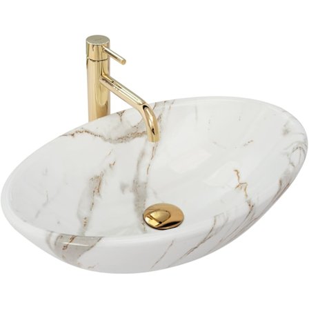 SALG PAMELA AIAX BLANK HÅNDVASK MED PIEDESTAL HÅNDVASK