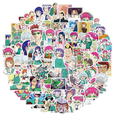 Mega pakke med klistremerker - Kusuo Saiki