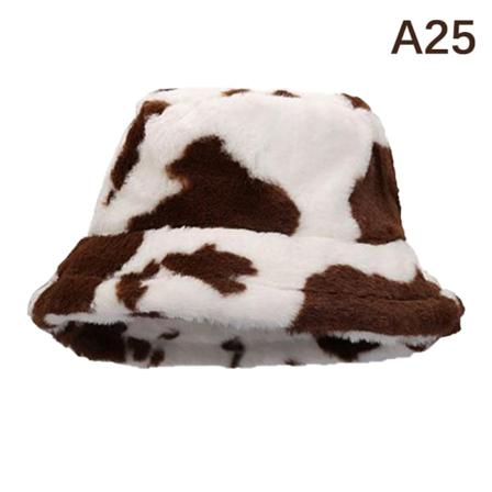 Vinter Fuskpäls Fluffy Bucket Hats Dam Utomhus Varm Solhatt S