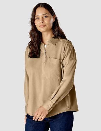 Shaping New Tomorrow - Dame - Oversized Shirt - Latte - Størrelse S