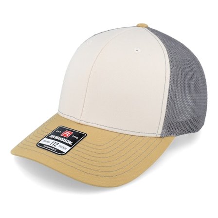Richardson - Beige trucker Keps - 112 Tri Mink Beige/Charcoal/Amber Gold Trucker @ Hatstore