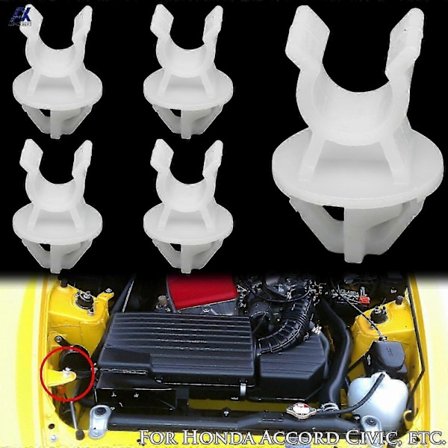 10 stk. Panserstøtte Bonnet Stang Prop Klips Krok Holder MR523317 For Mitsubishi Lancer Outlander Sport ASX Triton L200 91503SS0003