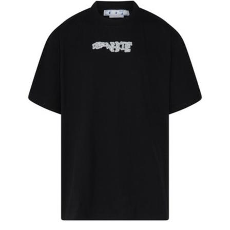 Off White, T-Shirts Zwart, Heren, Maat:M