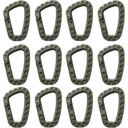 Taktiske karabinkroker i plast D-formede karabinkrokøyer lås Cara