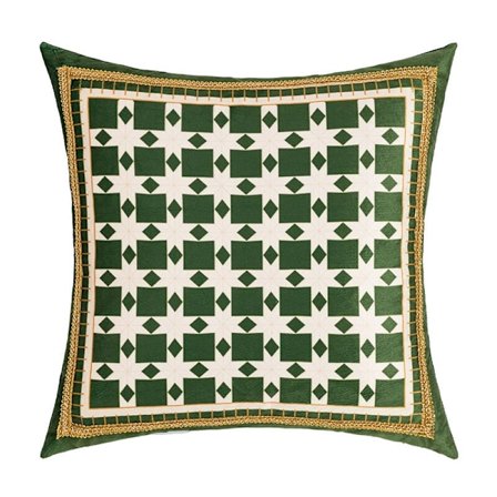 Kuddfodral 25x25cm Blad Hem Dekorativt Kuddfodral Kvadratiska Örngott Linne Kuddfodral för Soffa Bil Sovrum 2-pack Grönt 2