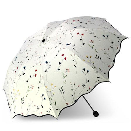 UV Solparaply Kompakt Sammenleggbar Reiseparaply Automatisk Åpne Cl