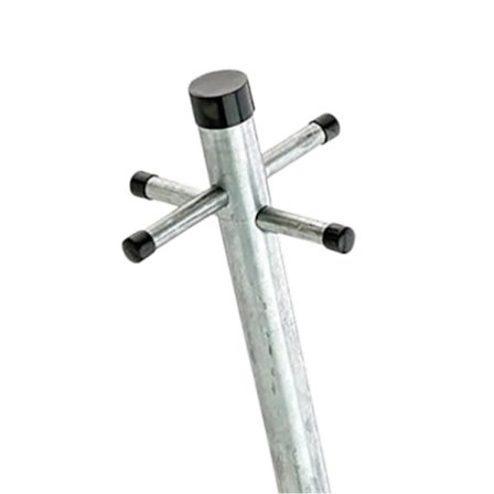 8' Torklina Stolpe Fast Peg med Hylsa En Storlek En Färg