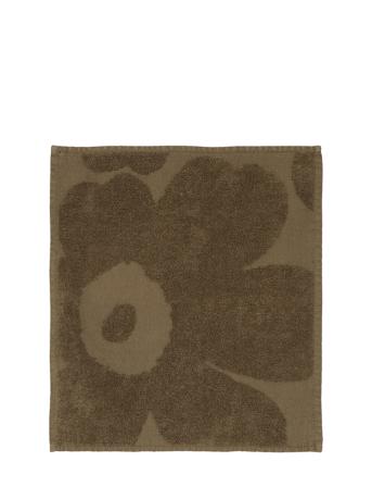 Unikko Mini Towel 30X30Cm Home Textiles Bathroom Textiles Towels & Bath Towels Face Towels Brun Marimekko Home