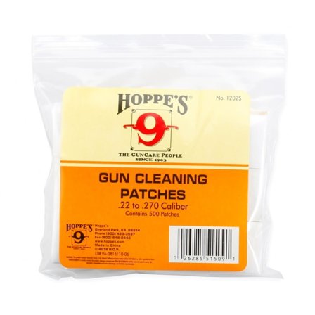 Hoppe ́s Cleaning Patches Bigpack Caliber .22 - .270 Bomull Vapenvård White OneSize