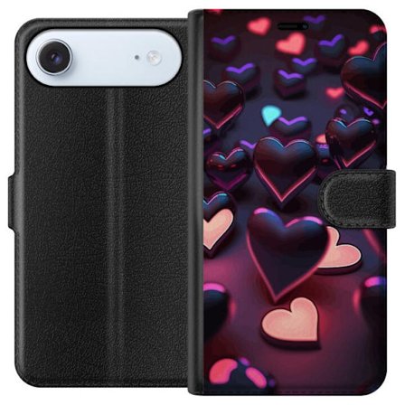 Yhteensopiva Lompakkokotelo Apple Apple iPhone 17 Air KeskiyönSydämet