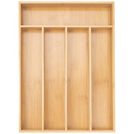 Besticklåda i Bambu med 5 Fack, Naturlig