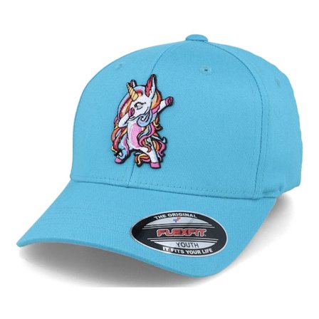 Unicorns - Blue - flexfit - Cap - Kids Unicorn Dab Hawaii Ocean Flexfit - Hatstore