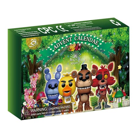 The Midnight Bear kalender overraskelsesgave, perfekt til Halloween dekorationer og gaver, adventskalendere, fantasy eller lade