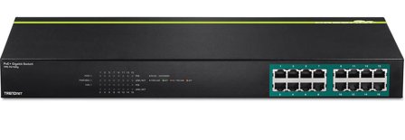 TRENDnet TPE-TG160G Switch vifteløs, metall 16 porter, Datamaskin & surfing