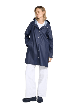 Stutterheim Mosebacke Lightweight Raincoat Jackor Dam Blå XS