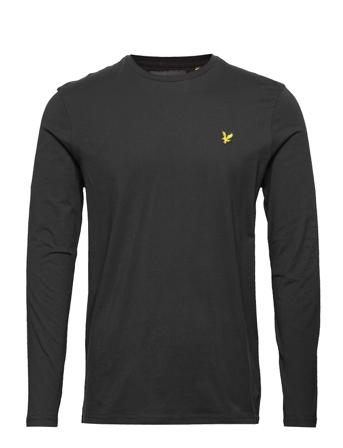 Ls Crew Neck T-Shirt T-Langærmet Skjorte Sort Lyle & Scott