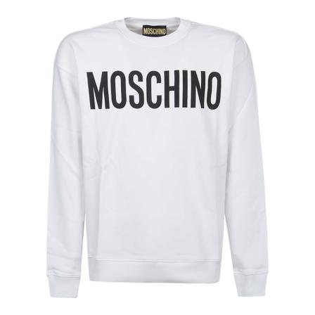 Moschino - Tröjor - Vit - Herr - Storlek: M, Herr, Storlek: M
