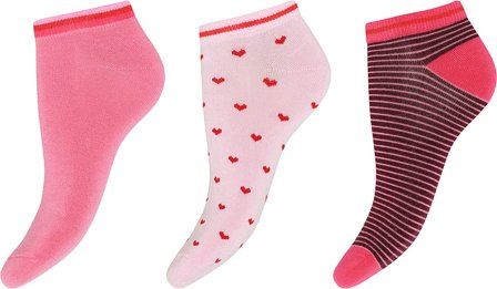 Laze Sneakersstrømper Bamboo Pink Mix 37-41, Tøj & Bolig, Strømper, Footies