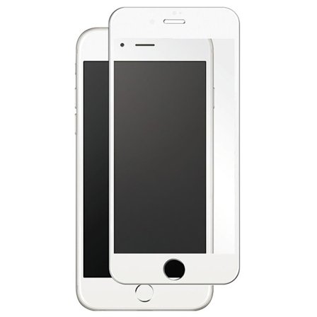 Skärmskydd iPhone 8/7/6/6S/SE2020 Härdat Glas B Fullt Heltäckande vit